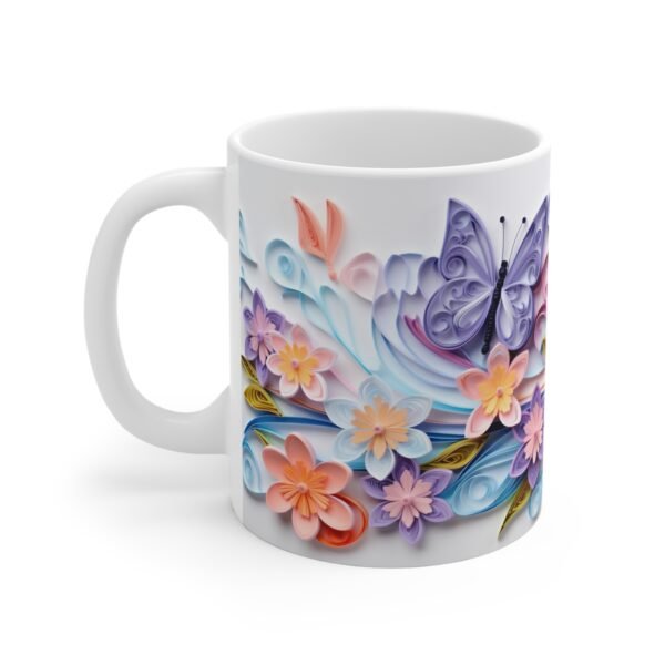 Colorful Flower Mug - 3D Floral Coffee Cup Gift - Image 3