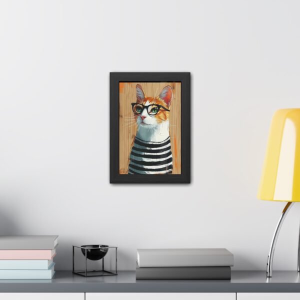 Cat Art Framed Posters - Cute Kitty Wall Decor, Kitten Illustration Prints - Image 6