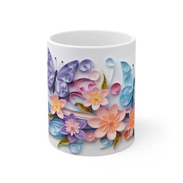 Colorful Flower Mug - 3D Floral Coffee Cup Gift - Image 2