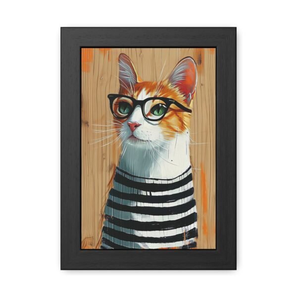 Cat Art Framed Posters - Cute Kitty Wall Decor, Kitten Illustration Prints - Image 5