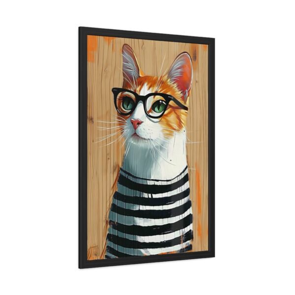 Cat Art Framed Posters - Cute Kitty Wall Decor, Kitten Illustration Prints - Image 3