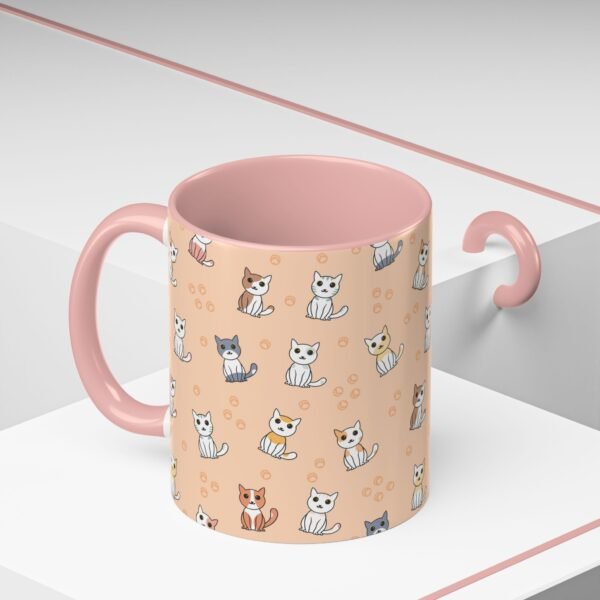 Cat Design Coffee Mug, Cute Kitty Mug - Animal Lover Gift - Image 4