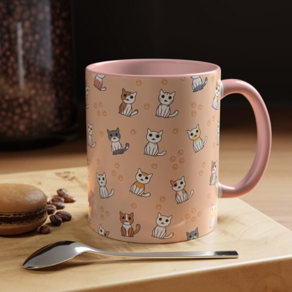 Cat Design Coffee Mug, Cute Kitty Mug - Animal Lover Gift - Image 3