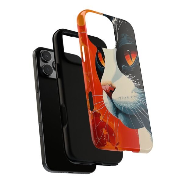 Cat Art Phone Case for iPhone and Samsung Galaxy - Cell Phone Case - Image 4