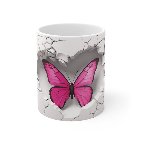 Butterfly Heart Friend Forever Mug - Friendship Coffee Mug - Image 2