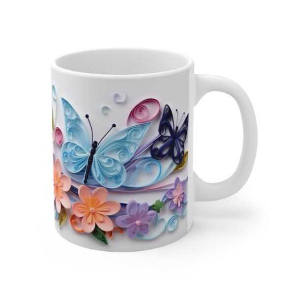 Colorful Flower Mug - 3D Floral Coffee Cup Gift - Image 4