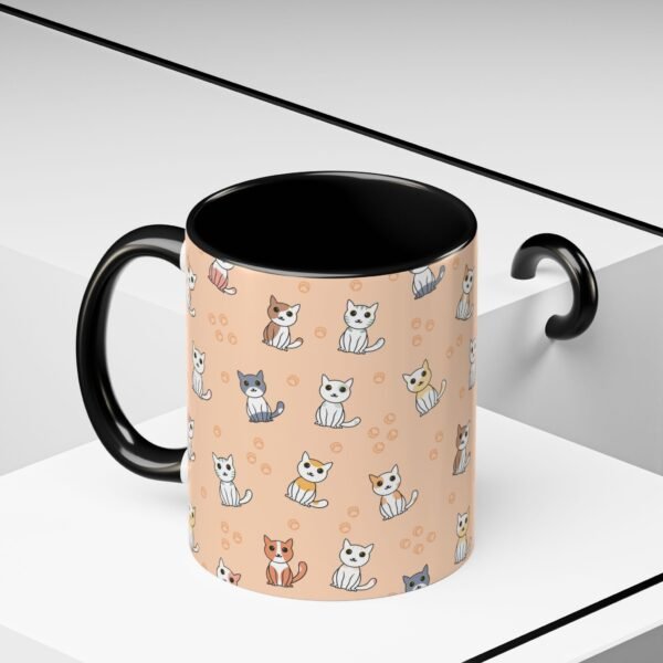 Cat Design Coffee Mug, Cute Kitty Mug - Animal Lover Gift