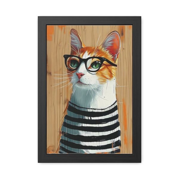 Cat Art Framed Posters - Cute Kitty Wall Decor, Kitten Illustration Prints - Image 7