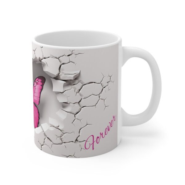 Butterfly Heart Friend Forever Mug - Friendship Coffee Mug - Image 4