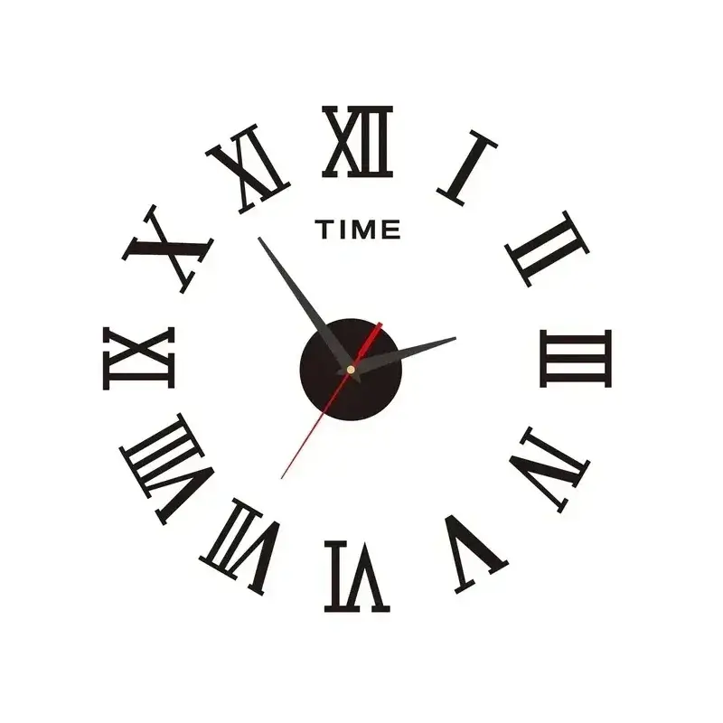 3D Luminous Wall Clock Frameless Acrylic DIY Digital Clock Wall Stickers Mute Clock for Living Room - Image 8