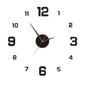 3D Luminous Wall Clock Frameless Acrylic DIY Digital Clock Wall Stickers Mute Clock for Living Room