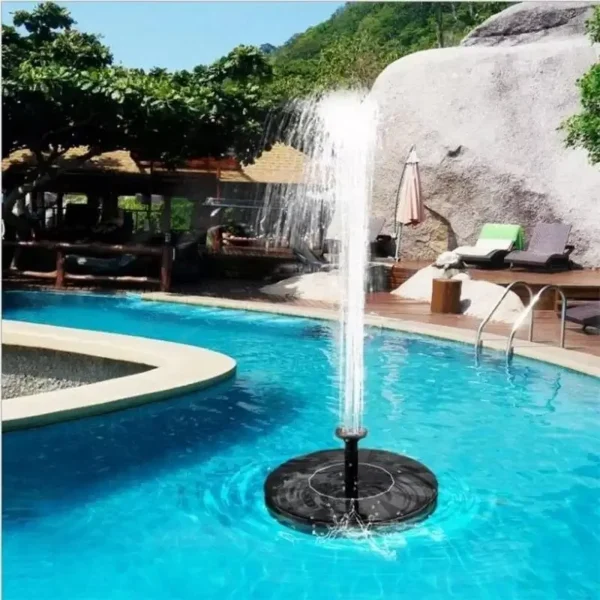 Solar-Powered Floating Fountain Pump – Pond & Birdbath Decor