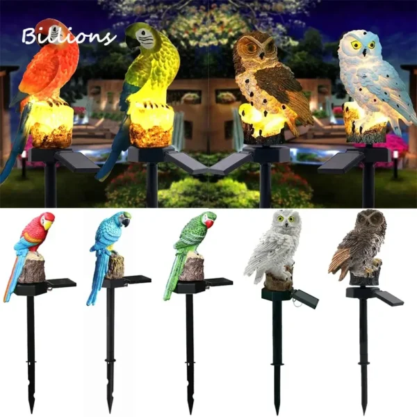Solar Animals and Birds Garden Light, Solar Garden Lights, LED Outdoor Waterproof Lamp, Solar-Powered Yard Decor