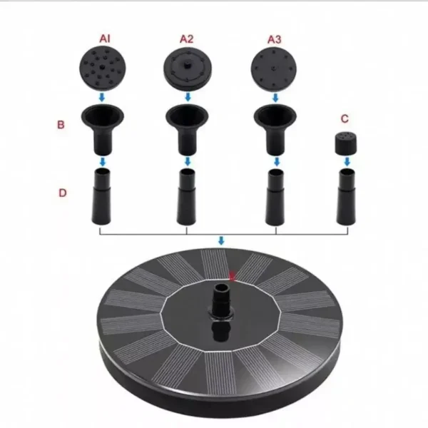 Solar-Powered Floating Fountain Pump – Pond & Birdbath Decor - Image 8
