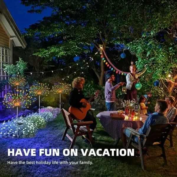 90-200LED Solar Firework Light Waterproof Outdoor 8 Lighting Modes Fairy String Light Christmas Solar Lights Garden Decoration - Image 6