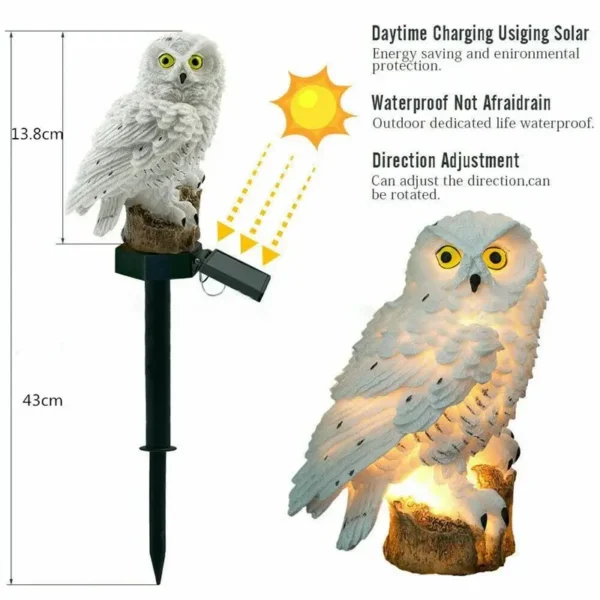 Solar Animals and Birds Garden Light, Solar Garden Lights, LED Outdoor Waterproof Lamp, Solar-Powered Yard Decor - Image 2