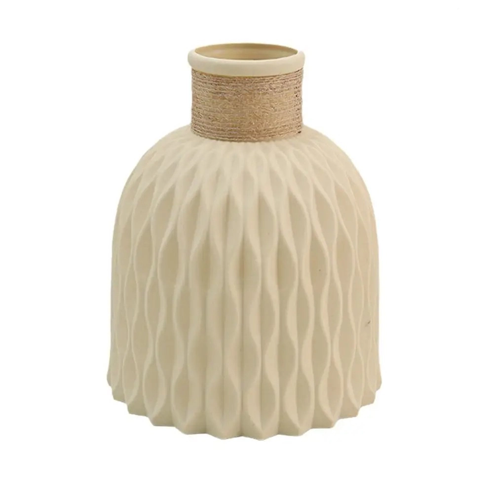 Modern Textured Plastic Decorative Vase for Home, Office & Events - Image 4