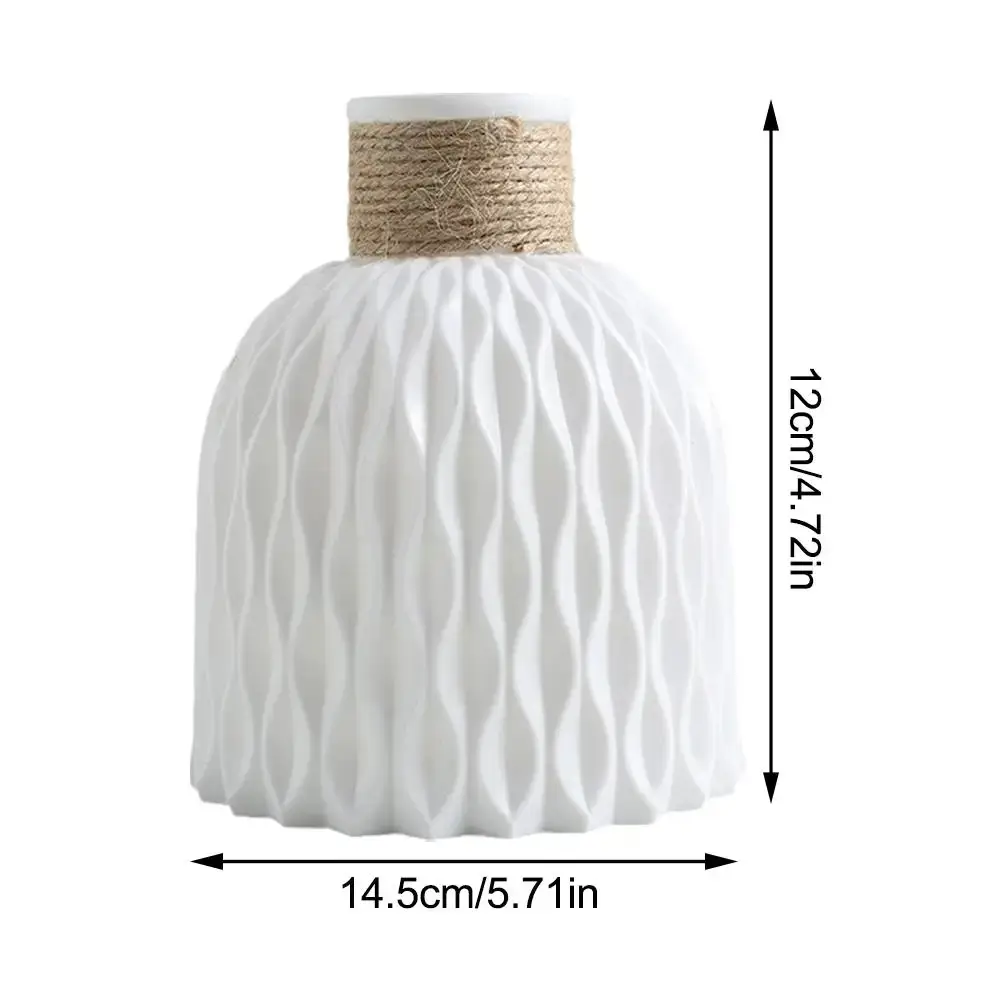 Modern Textured Plastic Decorative Vase for Home, Office & Events - Image 8