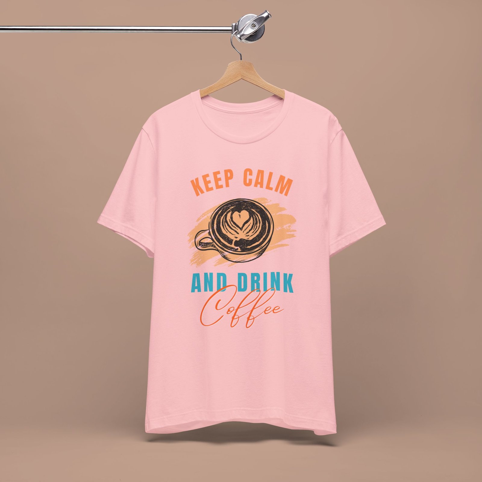 Keep Calm and Drink Coffee Graphic Tee - Funny Coffee Lover Shirt - Image 18
