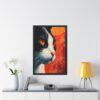Vibrant Cat Illustration Poster - Framed Artistic Wall Art for Animal Lovers - Image 4