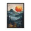 Sunset Mountain Abstract Art Framed Posters - Home Decor Wall Art - Image 9