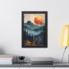 Sunset Mountain Abstract Art Framed Posters - Home Decor Wall Art - Image 6