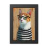 Cat Art Framed Posters - Cute Kitty Wall Decor, Kitten Illustration Prints - Image 5