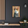 Cat Art Framed Posters - Cute Kitty Wall Decor, Kitten Illustration Prints