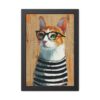 Cat Art Framed Posters - Cute Kitty Wall Decor, Kitten Illustration Prints - Image 7