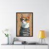 Cat Art Framed Posters - Cute Kitty Wall Decor, Kitten Illustration Prints - Image 4