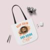 "Keep Calm and Drink Coffee" Tote Bag - Reusable Canvas Carryall