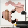 3D Hexagonal Mirror Wall Sticker Acrylic Silver DIY TV Background Living Room Stickers Wall Decor Bedroom Bathroom Home Decor - Image 15