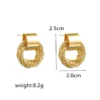 Retro Metal Gold Color Multiple Small Circle Stud Earrings for Women - Image 9