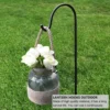 Shepherd Hooks Plant Hook Craft Hook Garden Stake Outdoor Plant Stand Hanger Lantern Hooks Outdoor Yard Garden Decor - Image 4