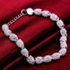 Flower Beads Charm Bracelets For Women Hollow Ball Silver Bracelet Adjustable Wedding Party Jewelry Gifts - Image 3