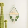 Macrame Tassel Photo Display Wall Hanging Decor Bohemia Wood Flower Plant Pot Holder Shelf Living Room Decors - Image 3