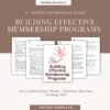 Building Effective Membership Programs โ IV Therapy Membership Guide, Clinic Subscription Model, Wellness Business Strategy PDF