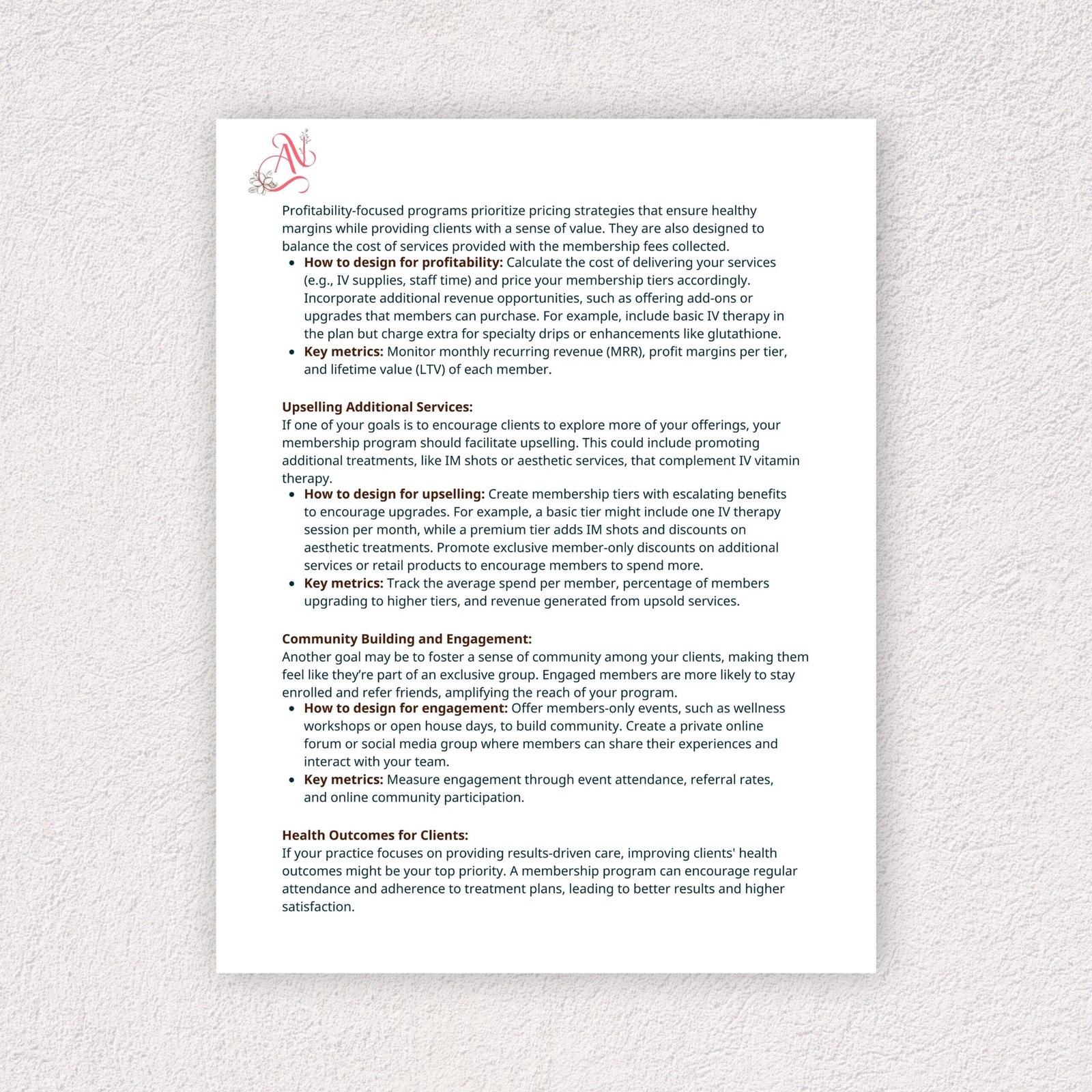 Building Effective Membership Programs – IV Therapy Membership Guide, Clinic Subscription Model, Wellness Business Strategy PDF - Image 5