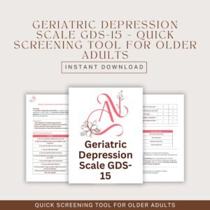 Geriatric Depression Scale GDS-15 – Quick Screening Tool for Older Adults, Depression Assessment & Scoring Chart Clinical PDF