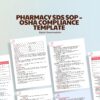 Pharmacy SDS SOP – OSHA Compliance Template, Safety Data Sheet Procedure, Hazard Communication SOPs, Staff Training Policy - Image 4