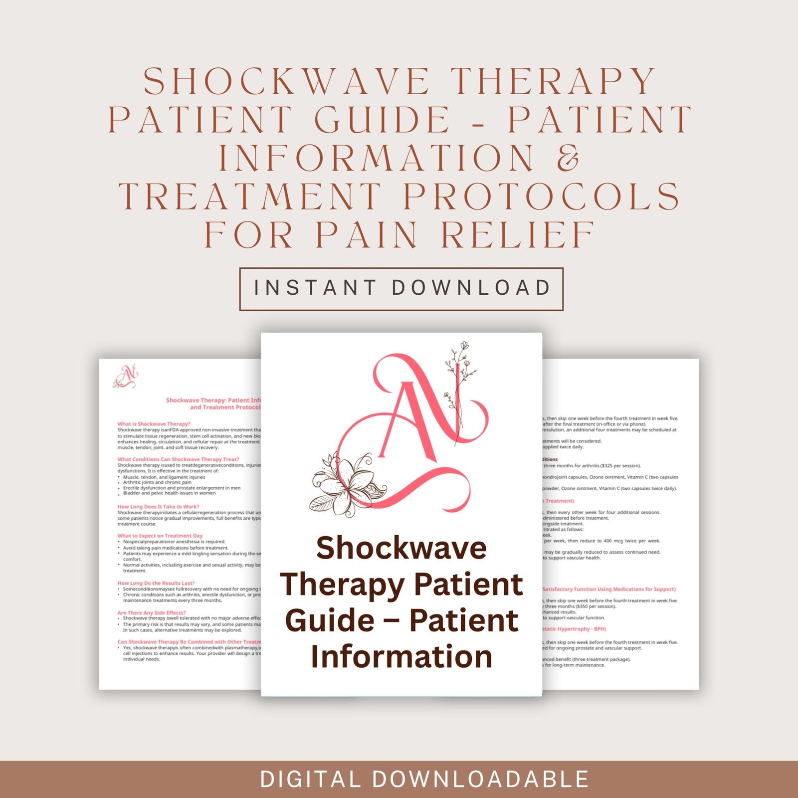 Shockwave Therapy Patient Guide - Patient Information and Treatment Protocols for Pain Relief and Regenerative Therapy PDF