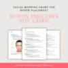 Botox Injection Site Guide โ Facial Mapping Chart for Aesthetic Treatments | Injection Points, Dosages & Muscles | Clinical Reference PDF