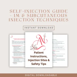 Self-Injection Guide - IM and Subcutaneous Injection Techniques - Patient Instructions, Injection Sites & Safety Tips - Clinical Reference