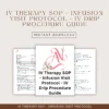 IV Therapy SOP - Infusion Visit Protocol, IV Drip Procedure Guide, Patient Intake & Infusion Administration Clinical