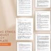 Clinic Ethics Conduct Policy Template – Code of Ethics and Business Conduct, Medical Clinic Policy, Healthcare Compliance SOP PDF - Image 6